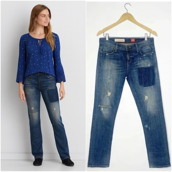 Pilcro Hyphen Jeans Anthropologie Slim Straight Leg Denim
jeans Size 26 - Picture 1 of 7